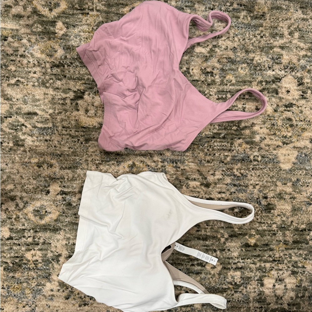 Size 6 lululemon cropped tanks